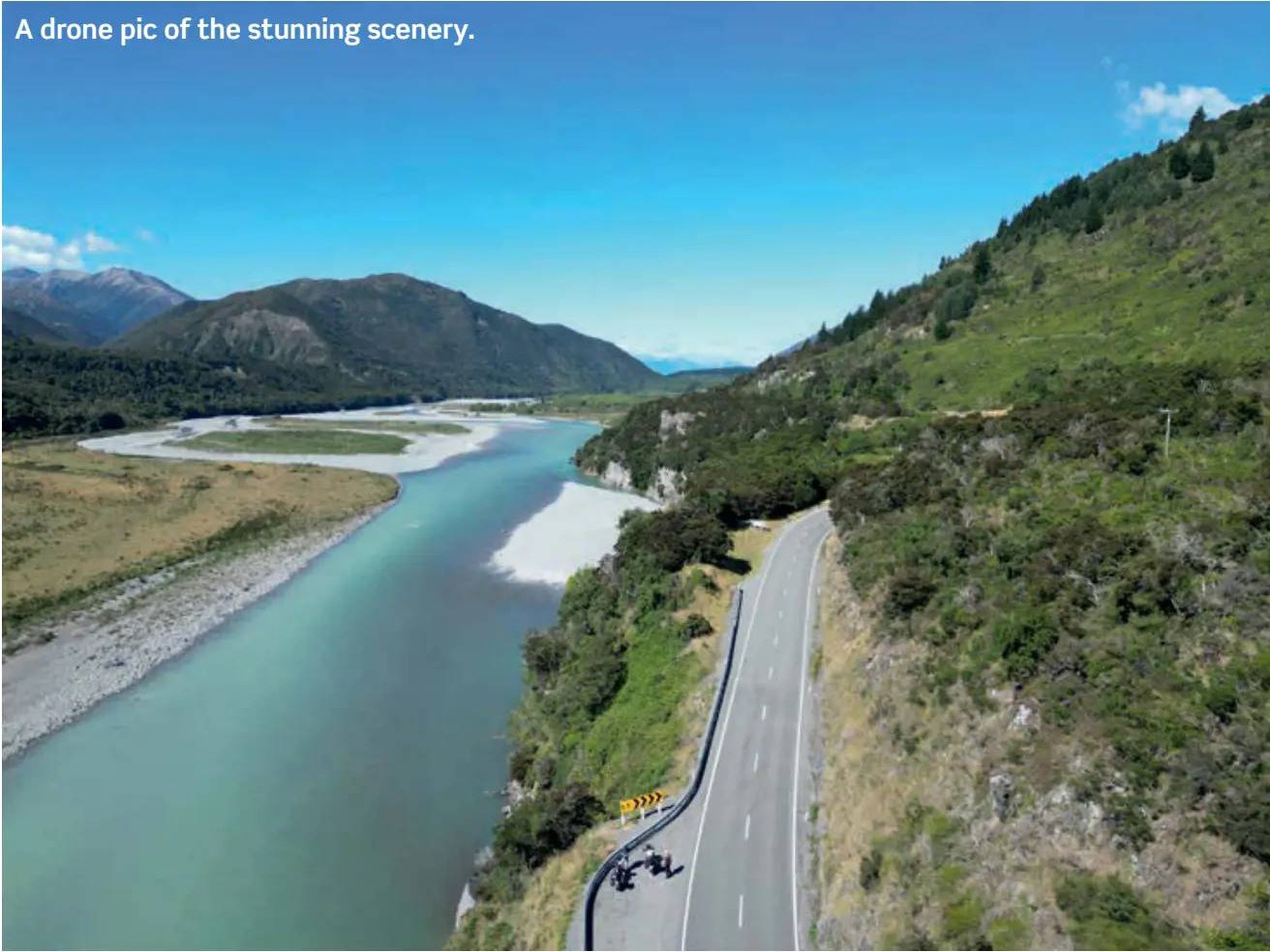 A drone pic of the stunning scenery